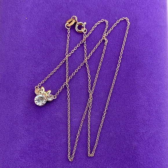 💛 Elegant 925 Rose Gold Disney Minnie Mouse Necklace - Picture 2 of 4